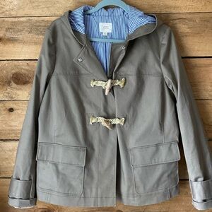 Brook Brothers jacket. Lined size 12 tan hooded